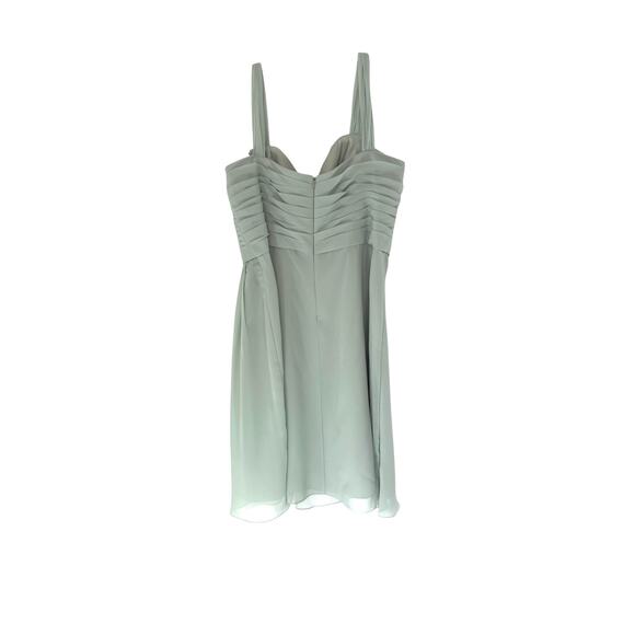 Sorella Vita Dress Green Bridesmaid Formal Chiffon Sleeveless Dress Size 18 - Picture 8 of 11